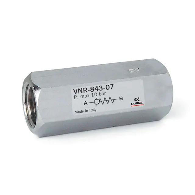 TILBAKESLAGSVENTIL  1/4" VNR-843-07 Camozzi 