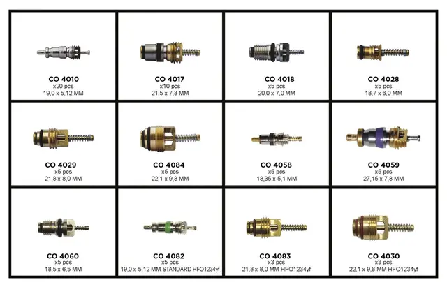 AIR CONDITIONING VALVE CORE KIT Clas 
