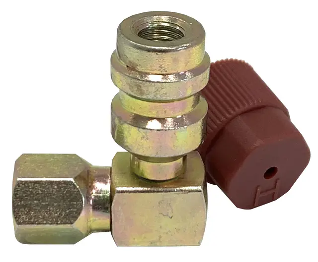 5 PCS ADAPTER HP R134a x F3/16" SAE 90° Clas 