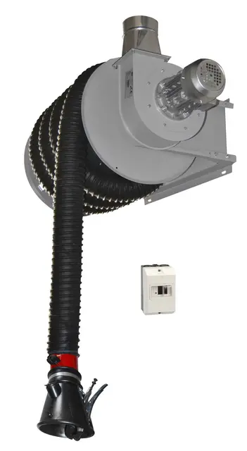 EXHAUST GAS ON ROLLER 10m Ø100mm Clas 