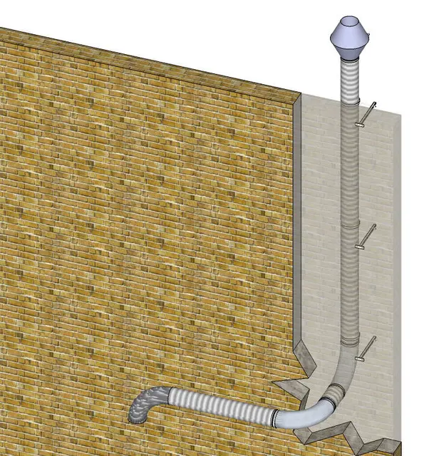 BACKFLOW 7m Ø125mm Clas 
