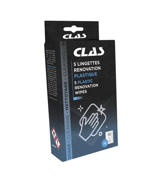 5 PLASTIC RENOVATION WIPES Clas 