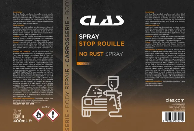 NO RUST SPRAY 400ml Clas 