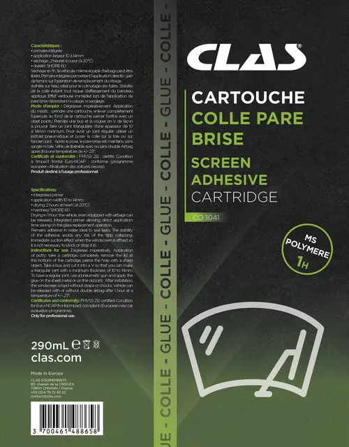 SCREEN ADHESIVE CARTRIDGE 290ml Clas 