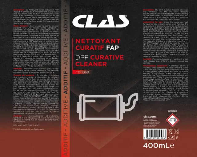 DPF CURATIVE CLEANER 400ml Clas 