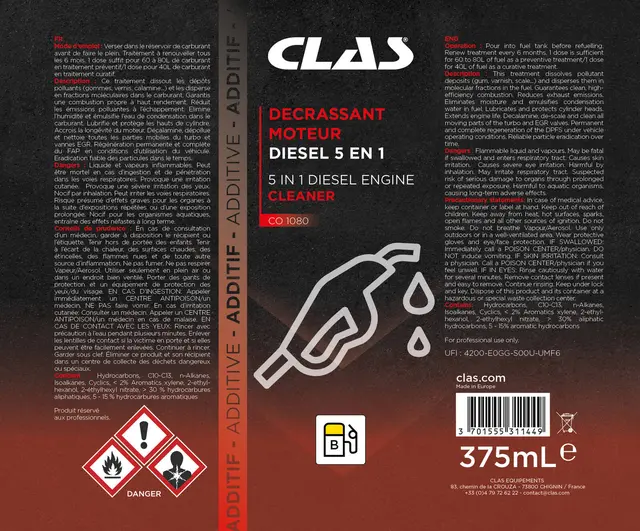 5 IN 1 DIESEL ENGINE CLEANER Clas 