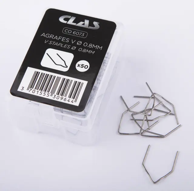 BOX OF 50 STAPLES V Ø 0.8 MM Clas 