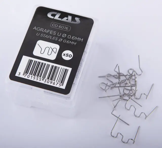 BOX OF 50 STAPLES U Ø 0.6 MM Clas 