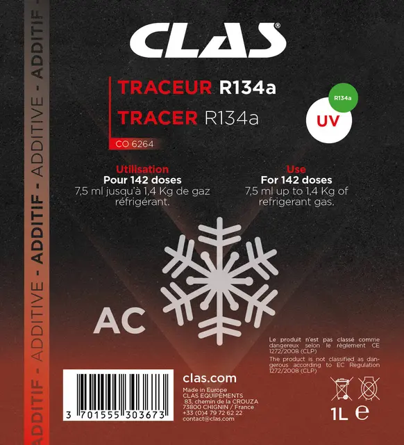 TRACEUR R134a 1L Clas 