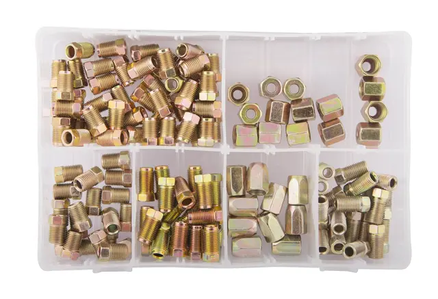 ASSORTED BRAKE LINE FITTINGS SET (135 PC Clas 