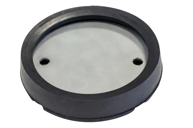 REINFORCED ROUND RUBBER PAD (METALLIC PL Clas 