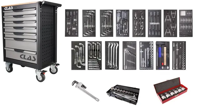 7 DRAWERS ROLLER CABINET 238 HGV TOOLS Clas 