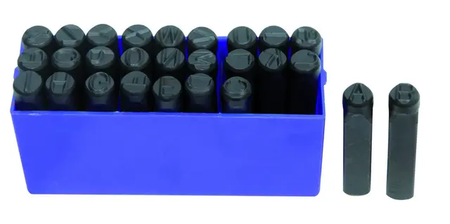 27 LETTER PUNCH SET DIN 10mm Clas 