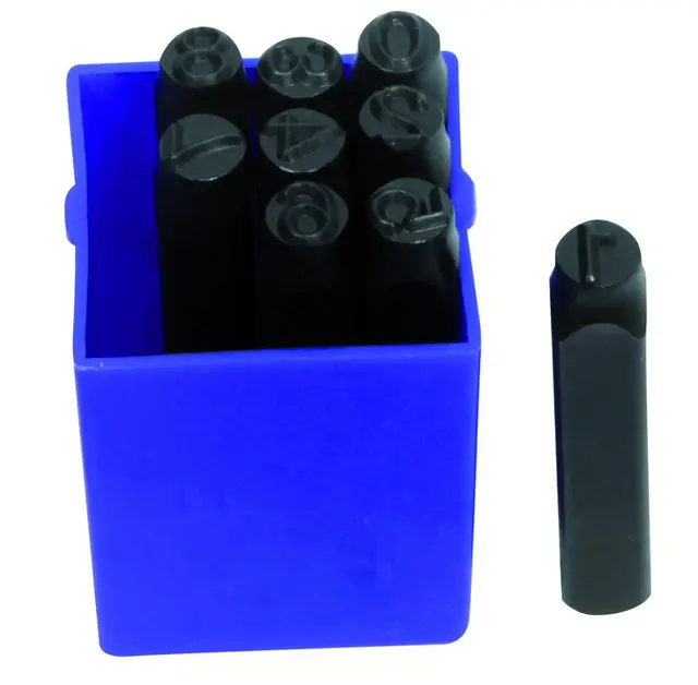 9 LETTER PUNCH SET DIN 8mm Clas 