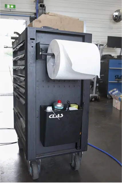 DISPENSER/HAND TOWEL ROLL STAND FOR DRAW Clas 