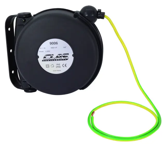 MINI REEL 1x6mm2 FOR EARTHING 6+1m Clas 