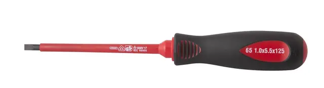 5.5x125 SLOTTED SCREWDRIVER 1000V INSULA Clas 