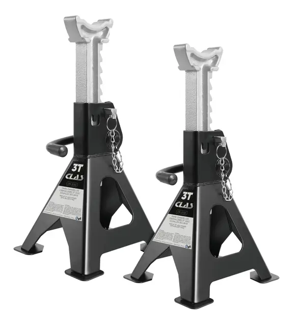 PAIR OF 3T JACK STANDS WITH SECURITY PIN Clas 