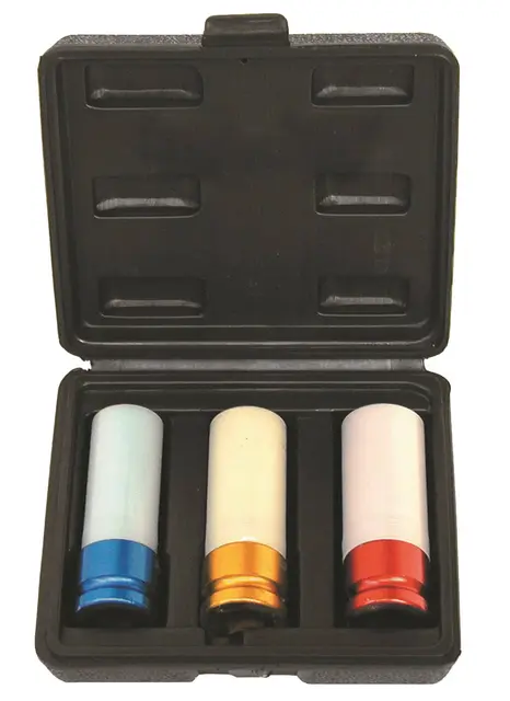 1/2" SHEATHED ALU WHEEL RIM SOCKET SET ( Clas 
