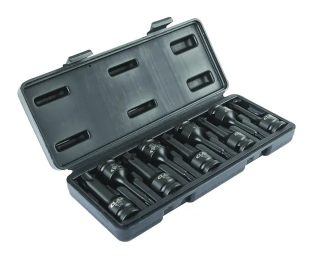 IMPACT TORX® SOCKET SET 1/2" D. T20-T70 Clas 