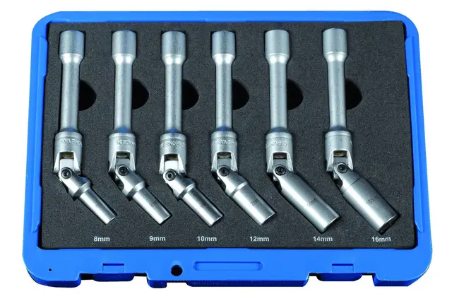 3/8" PLUG WRENCH KIT Ø8-9-10-12-14-16mm Clas 