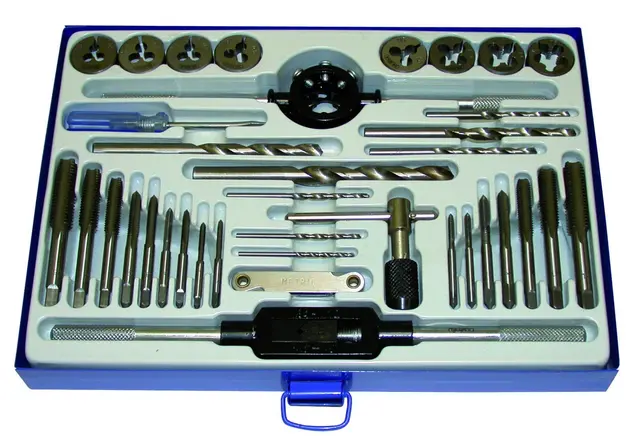 DRILL-TAPS-DIES SET (37 PCS) Clas 