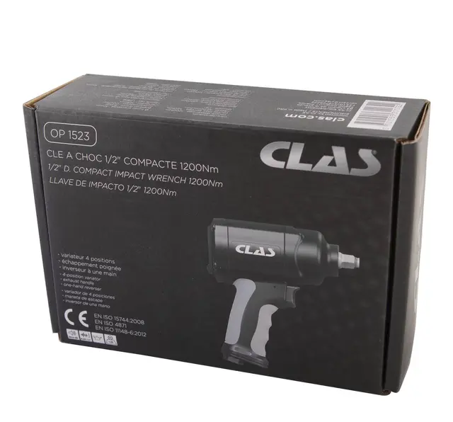 1/2" D. COMPACT IMPACT WRENCH 1200Nm Clas 