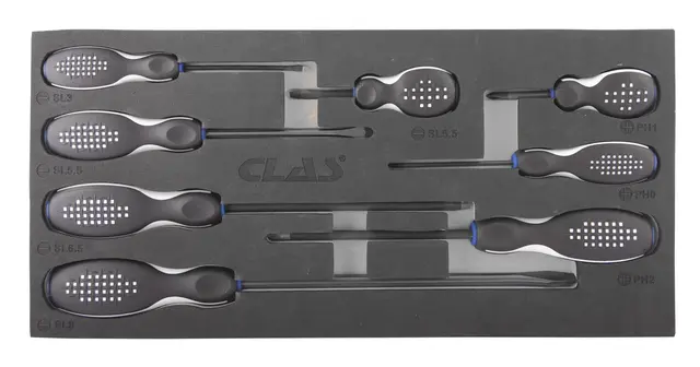 8 PCS PH - FLAT SCREWDRIVER INSERT Clas 
