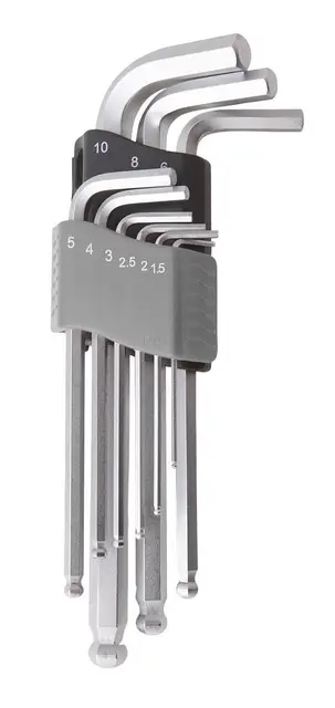 SPHERICAL HEX KEY SET H1,5-10 (9 PCS) Clas 