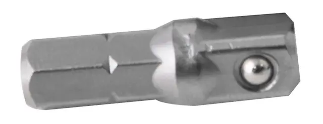 HEX MALE ADAPTOR 1/4"-1/4"SQUARE L.25mm Clas 