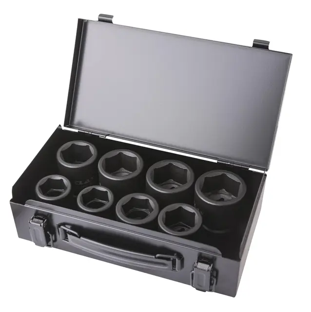 HEX IMPACT SOCKET KIT 26-38mm 3/4" (8 PC Clas 