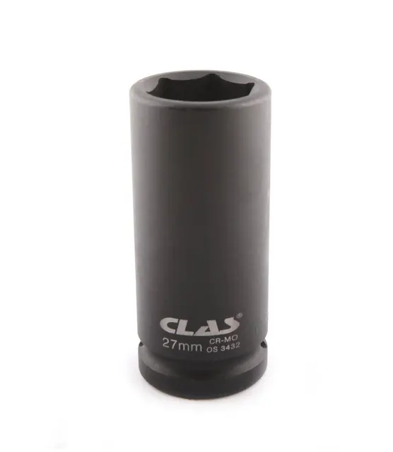 3/4" LONG HEX IMPACT SOCKET 27mm Clas 
