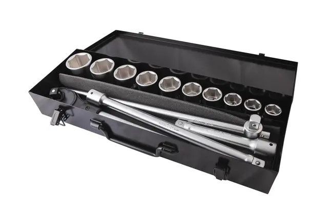 RATCHET+HEX SOCKET SET 3/4" D. (14 PCS) Clas 