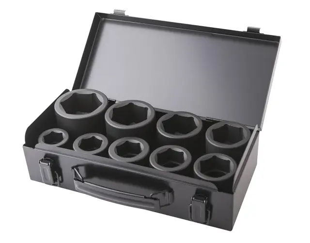 HEX IMPACT SOCKET KIT 24-50mm 1" (9 PCS) Clas 