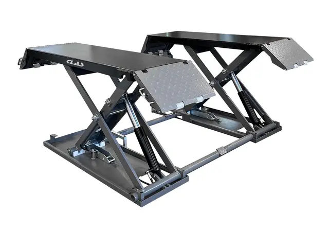 MOBILE SCISSOR LIFT DUAL CYLINDER LOW RA 