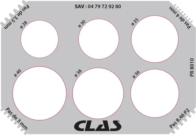 WHEEL BALANCER SHAFT DIAMETER AND THREAD Clas 