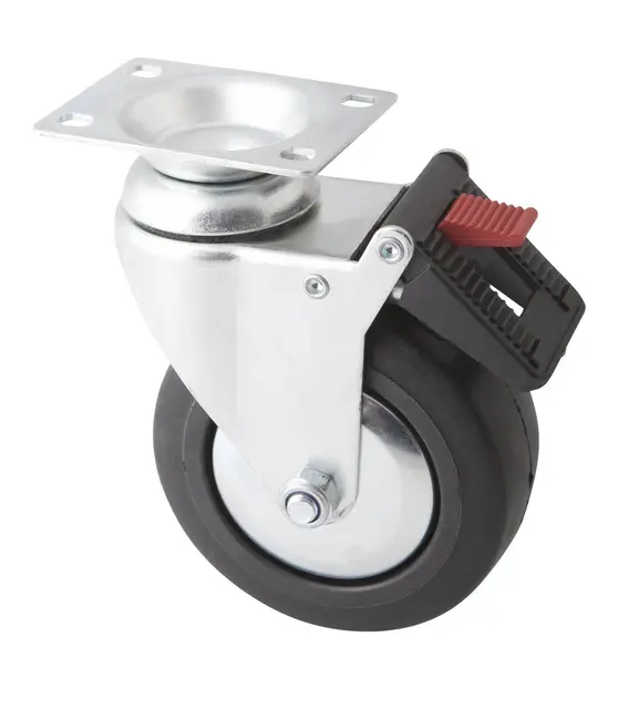 5" x2" TPR SWIVEL WHEEL WITH BRAKE Clas 