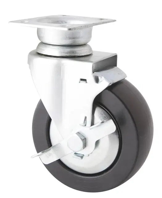 5" x2" PP SWIVEL WHEEL WITH SIDE BRAKE Clas 