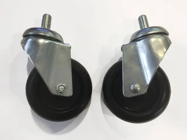 PAIR OF PIVOTING WHEELS Ø100x30mm Clas 