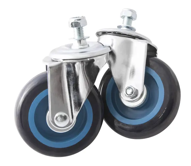 PAIR OF PIVOTING WHEELS Ø100x30mm Clas 
