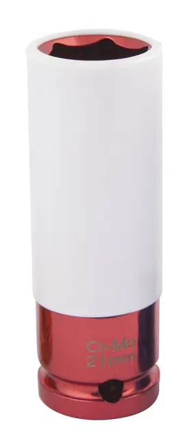 1/2" SHEATHED SOCKET 21mm RED Clas 