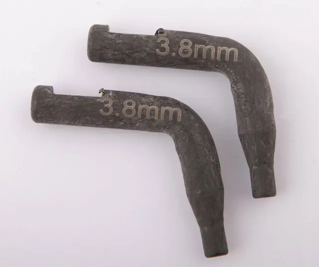 PAIR OF 90° ANGLED END-FITTING CIRCLIP P Clas 