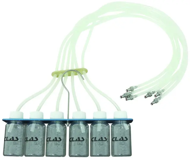 6 VIALS + HOLDER + PIPES SET Clas 
