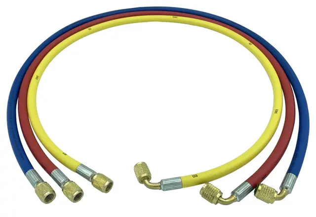 FLEXIBLE 2m F1/4" x F1/4" SAE 90° BLUE Clas 