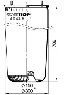 Luftbelg uten stempel ContiTech