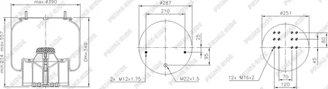 Luftbelg 36K Komplett BPW PRIME-RIDE