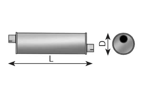 Middle Silencer, universal BEDFORD 