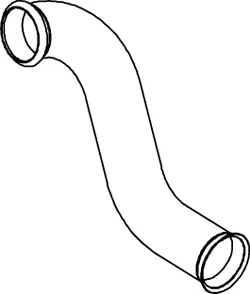Exhaust Pipe, Front DAF 