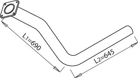 Pipe for DAF DINEX 