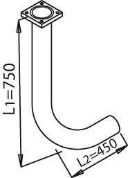 Pipe for DAF DINEX 